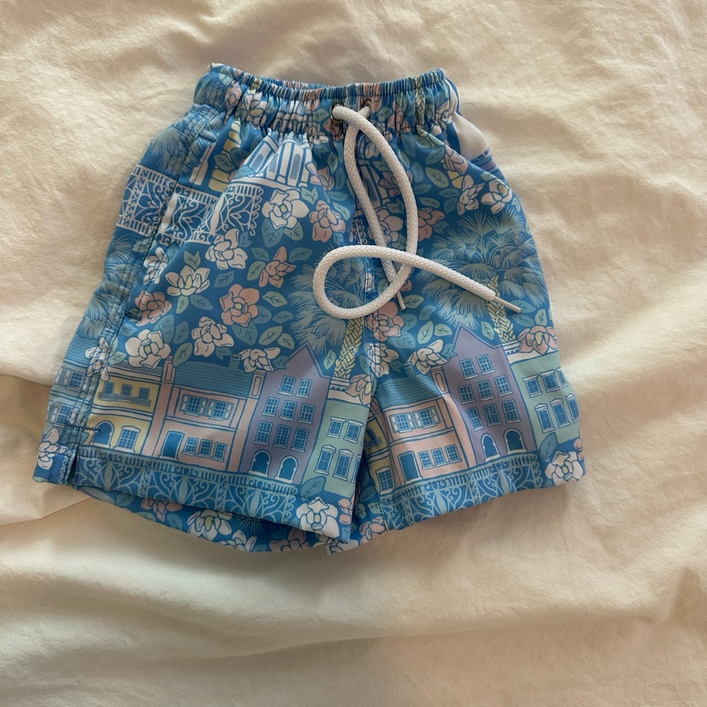 Kenny Flowers kiddy flowers the Charleston trunks Blue Floral Kids Shorts swim